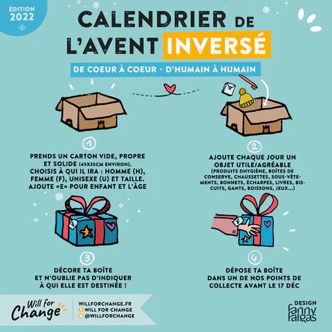 Le calendrier de l'avent inversé, pour un Noel solidaire ! - Les sens du vrac