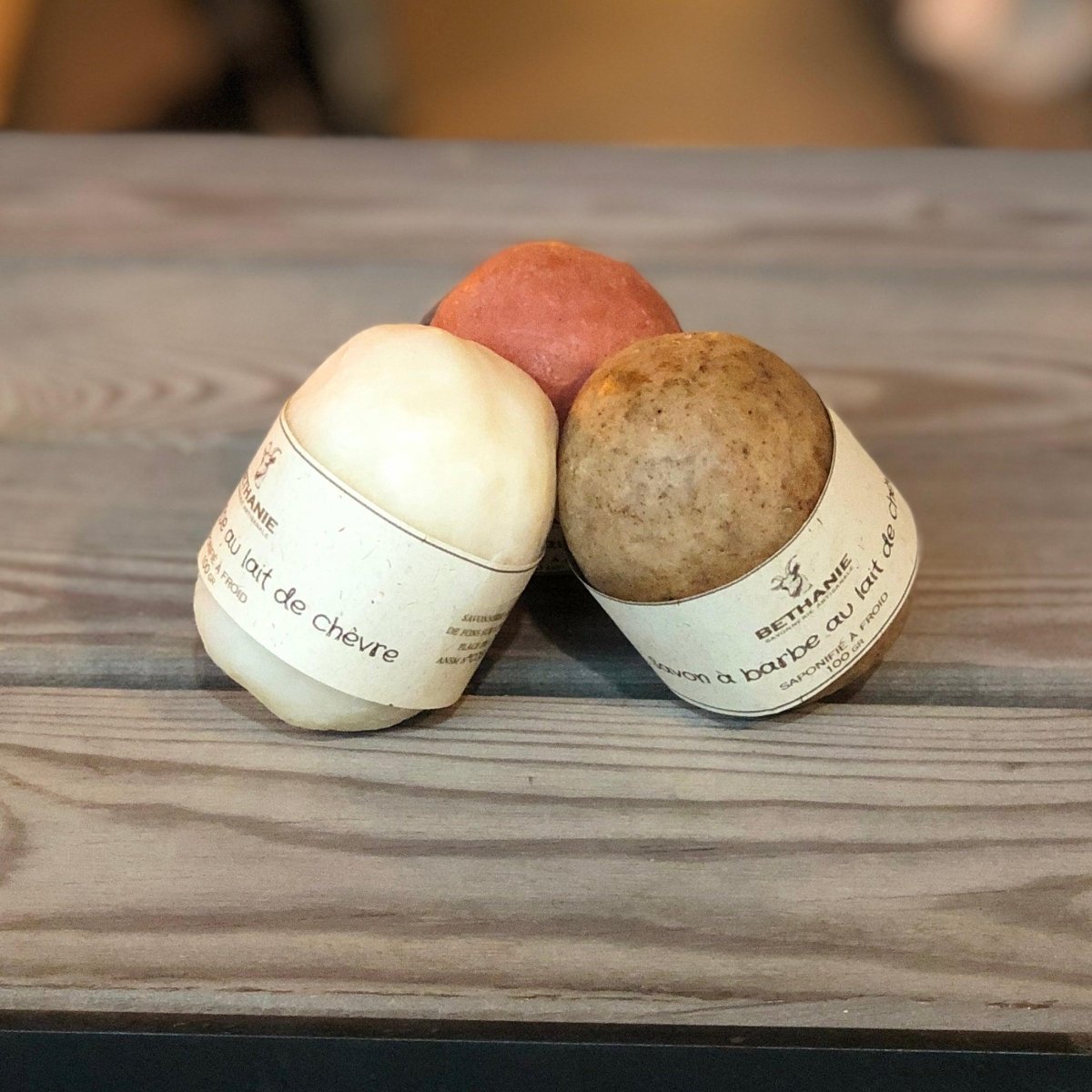 Savon à barbe lait de chèvre et huile de baobab Bethanie - Les sens du vrac