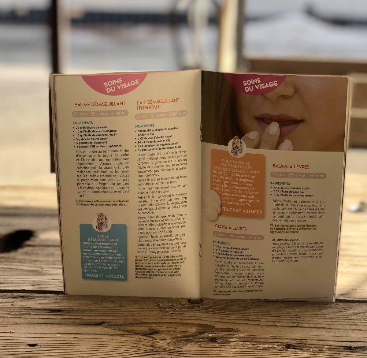 CARNET "MES RECETTES ESSENTIELLES D'HYGIÈNE ET BEAUTÉ " - Les sens du vrac