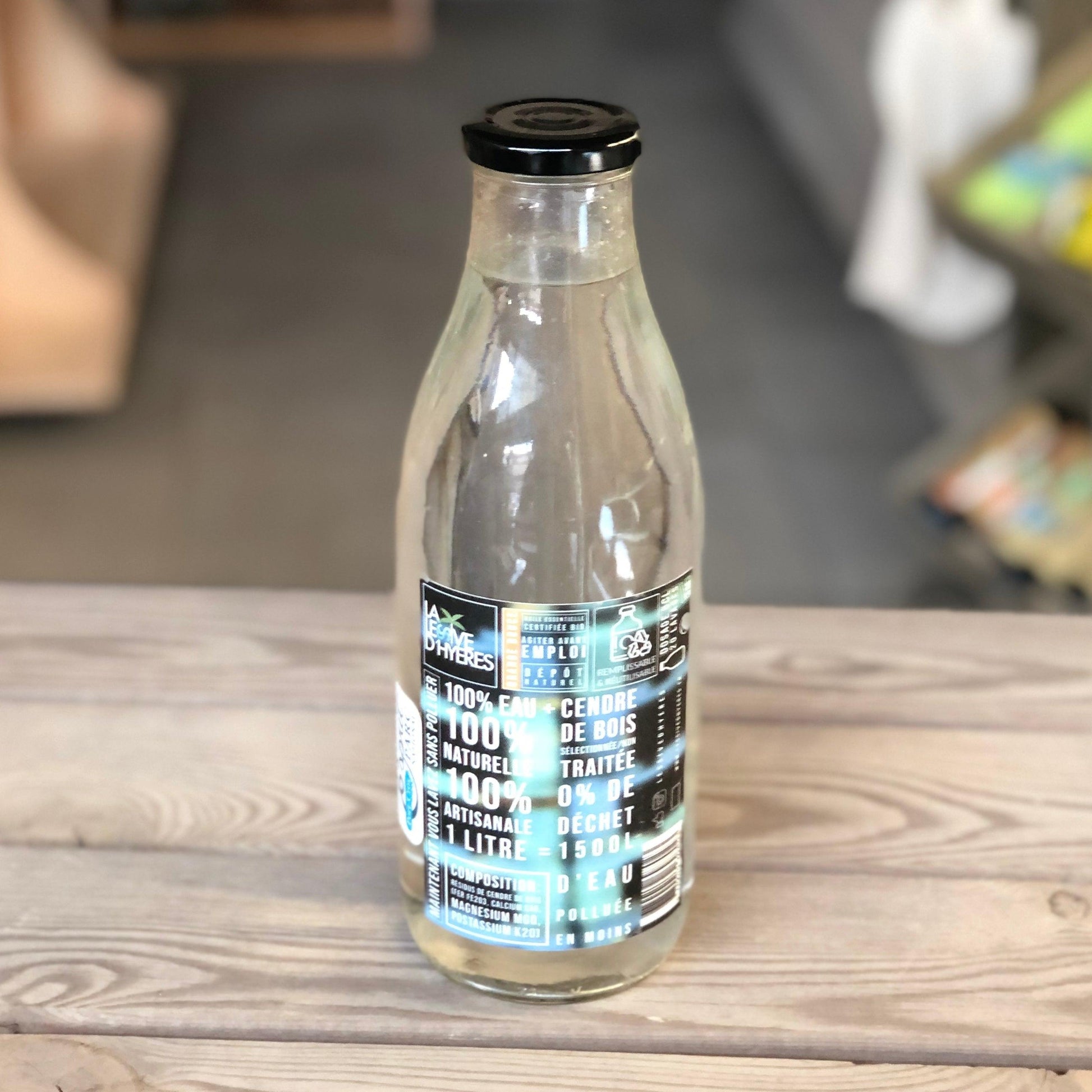 LESSIVE HYERES BOUTEILLE VERRE 1L LAVANDIN - Les sens du vrac