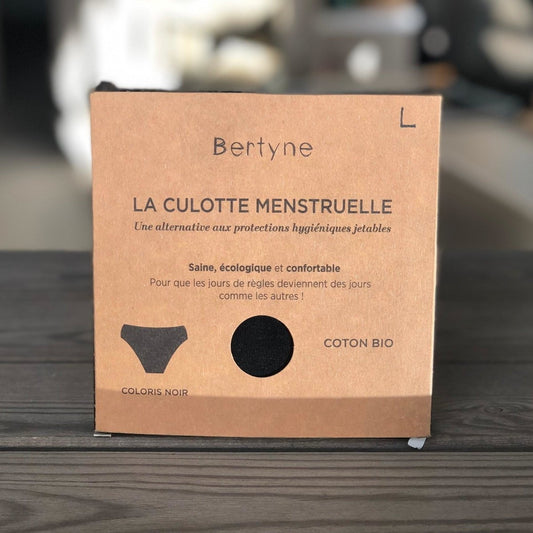 BERTYNE CULOTTE MENSTRUELLE NOIRE - Les sens du vrac